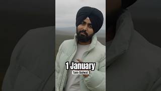 1 JANUARY TannBadwal sadsongspunjabi indianmusic punjabisong ireland latestpunjabisongs2024 [upl. by Nae849]