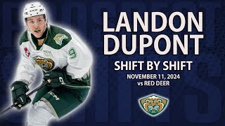 Landon DuPont vs Red Deer  Nov 11 2024  2027 NHL Draft [upl. by Areip]