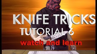 KNIFE TRICKS TUTORIAL 6 Teppanyaki Tricks Revealed and Tutorials [upl. by Dustman]