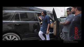 Power Star Pawan Kalyan GRAND Entry at BRO Movie Sets  Ntv ENT [upl. by Ahsim]