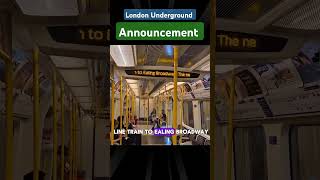 London Underground Train Announcement in District Line [upl. by Lyns]