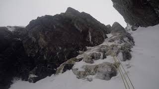 scafell pike c gully winter climb [upl. by Wolfy]