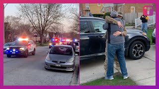 Soldier Surprises Parents With Police Escort Homecoming [upl. by Teryn390]