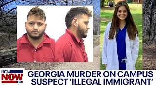 Georgia student murder suspect illegal immigrant used fake green card  LiveNOW from FOX [upl. by Leakim]