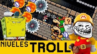 YA NO SÉ COMO PENSAR AQUÍ   NIVELES TROLL 12  Super Mario Maker  ZetaSSJ [upl. by Mahala]