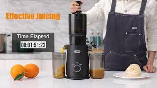 ECOSELF Cold Press Juicer Juicer Machines with 435 Wide Mouth Whole Fruit juicer [upl. by Megdal]