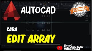 Cara Edit Array AutoCAD [upl. by Ahsilla407]