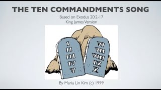 The Ten Commandments Song for children [upl. by Akimas]