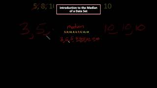 INTRODUCTION TO MEDIAN math maths matematics education school learning statistics meandata [upl. by Seilenna]