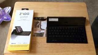 ZAGG Pocket Keyboard For Smartphones Phablets amp Tablets 82615 [upl. by Acenes225]