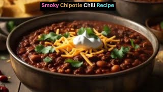 Smoky Chipotle Chili Recipe [upl. by Atsirk935]