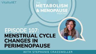 Menstrual Cycle Changes in Perimenopause  MMP Ep 107 [upl. by Eyt884]