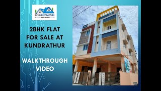 2BHK APARTMENTS FOR SALE IN KUNDRATHURCHENNAI Ready to Occupy [upl. by Nitsugua]