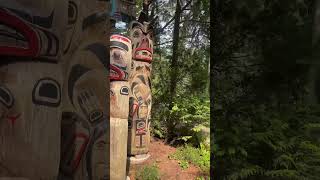 Totem Poles at the Capilano Suspension Bridge Park indigenous history [upl. by Obed442]