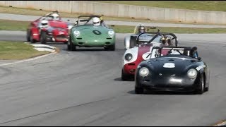 2014 HSR MITTY Porsche 356 race with Lotus 7s [upl. by Nad]