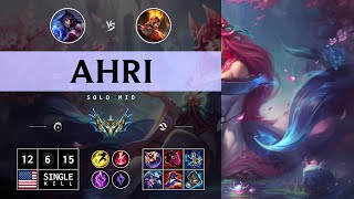 Ahri Mid vs Brand  NA Challenger Patch 1413 [upl. by Riatsila187]