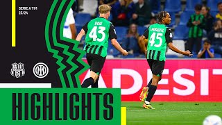 SassuoloInter 10  Highlights 2324 [upl. by Sarnoff]