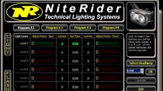 NiteRider Pro Series LED  Software Demo [upl. by Nicoli]