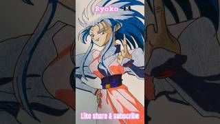 Tenchi Muyo drawing ryoko tenchinuyo anime drawing shorts art toonami [upl. by Okiam]