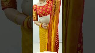 Saree draping tutorial for beginners step by step tutorial  Sari draping for newly married  Sari [upl. by Haerb]