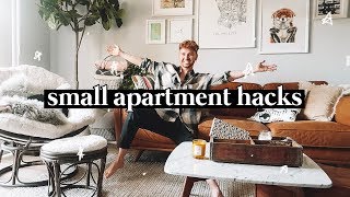 10 SMALL APARTMENT DECORATING TIPS  HACKS  Lone Fox [upl. by Hadria]