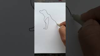 Easy Dog 🐕 Drawing For Kids shorts ytshorts art dog kids viralshorts [upl. by Noffets208]