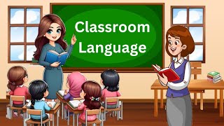 Classroom Language  Learn English  Vocabulary For Kids  classroomlanguage KidsLearning [upl. by Abran]