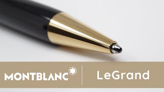 Montblanc Meisterstück Ballpoint Pen  LeGrand  GoldPlated [upl. by Ranie]