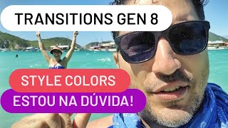 Teste das lentes transitions geração 8 Style Colors Sapphire [upl. by Mukul599]