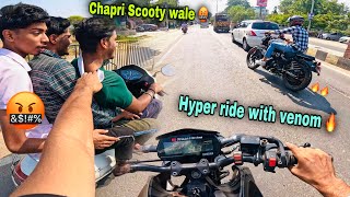 Chapri Scooty walo se road rage 🤬  hyper ride with venom 🔥  PART  1 [upl. by Erick50]