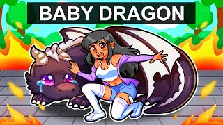 Saving a BABY DRAGON in Roblox [upl. by Schlenger]