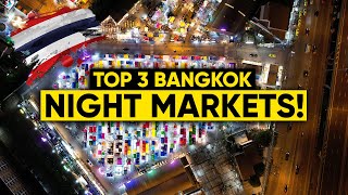 The BEST Night Markets in BANGKOK [upl. by Tnert]