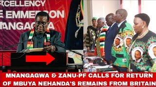 Breaking🥵Mnangagwa amp ZanuPF Calls For Return Of Chimurenga Heroes Remains From Britain🔥🇿🇼 [upl. by Ahcire]