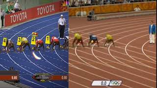 Usain bolt 958 vs 969 comparison [upl. by Celestine733]