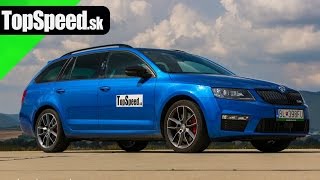 Test Škoda Octavia RS Combi 20 TSI TopSpeedsk [upl. by Ludewig]