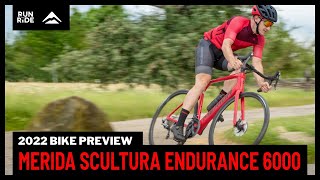 Bike Preview 2022 Merida Scultura Endurance 6000 Road Bike in Red  Run and Ride [upl. by Stone]