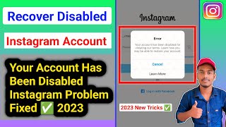 Instagram Your Account has been Disabled for violating our terms Problem  learn more problem 2024 [upl. by Verner]