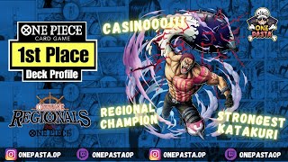 1st Place Regional OFFLINE KATAKURI DECK PROFILE ONE PIECE CARD GAME OP06 384 PLAYERS [upl. by Lyrpa]