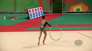 TANIYEVA Elzhana KAZ  2022 Rhythmic Worlds Sofia BUL  Qualifications Hoop [upl. by Niarbo]