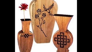 Beautiful Vases on the Scroll Saw [upl. by Aggie590]