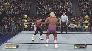 BRET HART VS RIC FLAIR WCW WORLD HEAVYWEIGHT CHAMPIONSHIP [upl. by Salocin217]