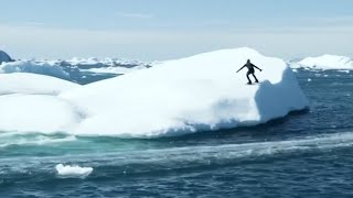 Zwischen Grönlands Eisbergen Wakeboarden auf die coole Art [upl. by Llertnov414]