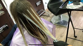 mechas balayage o californianas en cabello liso y rizado con loreal botanea RICARDOLUENGOPELUQUEROS [upl. by Repohtsirhc]