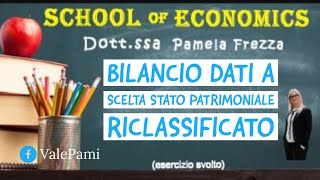 Esercizio bilancio dati a scelta stato patrimoniale riclassificato secondo criteri finanziari [upl. by Lolande873]