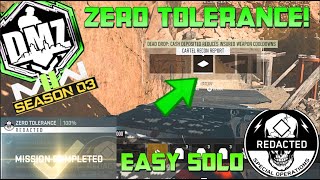 MW2 DMZ quotZERO TOLERANCEquot EXTRACT THE CARTEL RECON REPORT LOCATION EASY SOLO GUIDE NEW [upl. by Ayikat]