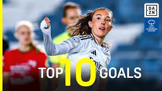 DAZNs Top 10 Goals From Matchday 3 Of The 202425 UEFA Womens Champions League Group Stage [upl. by Magdalena]