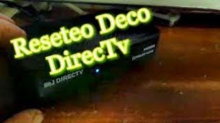 Como resetear nuevos decodificadores de Directv [upl. by Eniretac531]