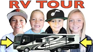 RV TOUR  Family of 6 Living in a Motorhome [upl. by Cordalia]