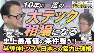 【日経平均株価 史上最高値の条件整う、あとは時間の問題・日経CNBC大発会スペシャル】木野内 栄治氏大和証券が24年の日本株相場を展望／10年に一度のquot大テック相場quot／先端パッケージなど世界が注目 [upl. by Anissa]