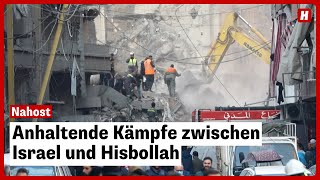 Nahost Anhaltende Kämpfe zwischen Israel und Hisbollah [upl. by Otineb]